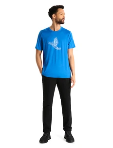 Heren T-shirt Icebreaker  Tech Lite II SS Skiing Yeti  Lazurite