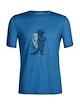 Heren T-shirt Icebreaker Tech Lite II SS Tee Waschbar Wandering Azul XL