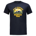 Heren T-shirt Jack Wolfskin  JW Mountain Trail T Night Blue