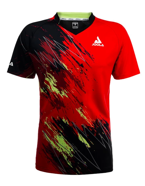 Heren T-shirt Joola  Shirt Elanus Black/Red