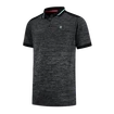 Heren T-shirt K-Swiss  Hypercourt Polo Melange Jet Black