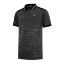 Heren T-shirt K-Swiss  Hypercourt Polo Melange Jet Black