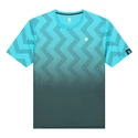 Heren T-shirt K-Swiss  Hypercourt Print Crew Scuba/Blue