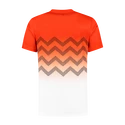 Heren T-shirt K-Swiss  Hypercourt Print Crew Spicy Orange/White
