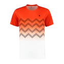 Heren T-shirt K-Swiss Hypercourt Print Crew Spicy Orange/White