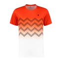 Heren T-shirt K-Swiss  Hypercourt Print Crew Spicy Orange/White