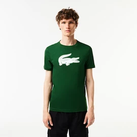 Heren T-shirt Lacoste Big Logo Core Performance T-Shirt Green/White