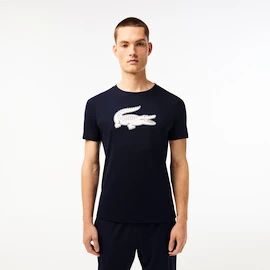 Heren T-shirt Lacoste Big Logo Core Performance T-Shirt Navy Blue/White