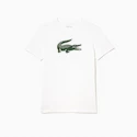 Heren T-shirt Lacoste  Big Logo Core Performance T-Shirt White/Green