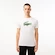 Heren T-shirt Lacoste  Big Logo Core Performance T-Shirt White/Green