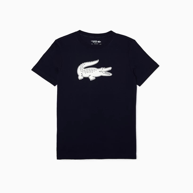Heren T-shirt Lacoste  Core Performance Navy/White L