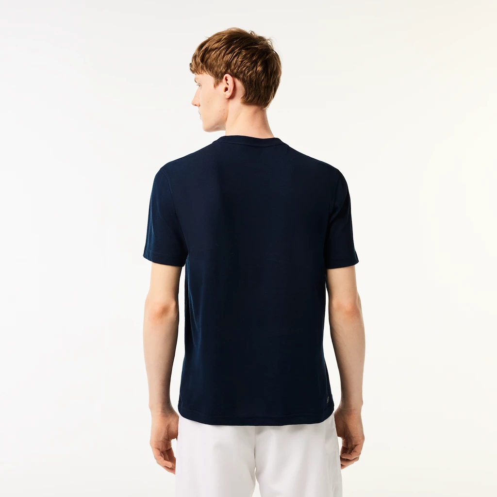 Heren T-shirt Lacoste  Core Performance T-Shirt Navy Blue