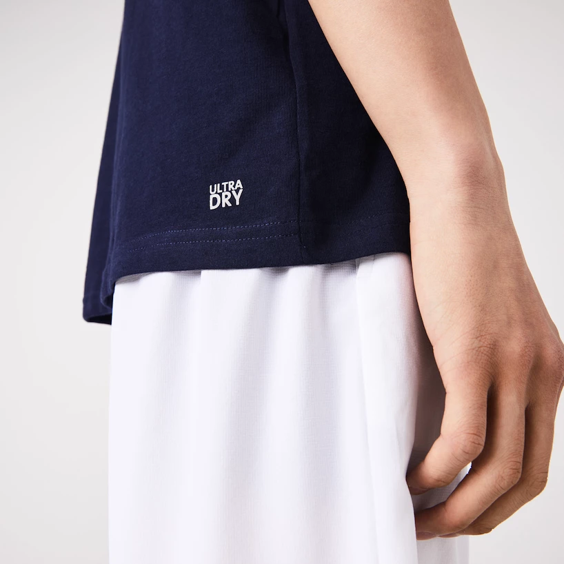 Heren T-shirt Lacoste  Core Performance T-Shirt Navy Blue XL