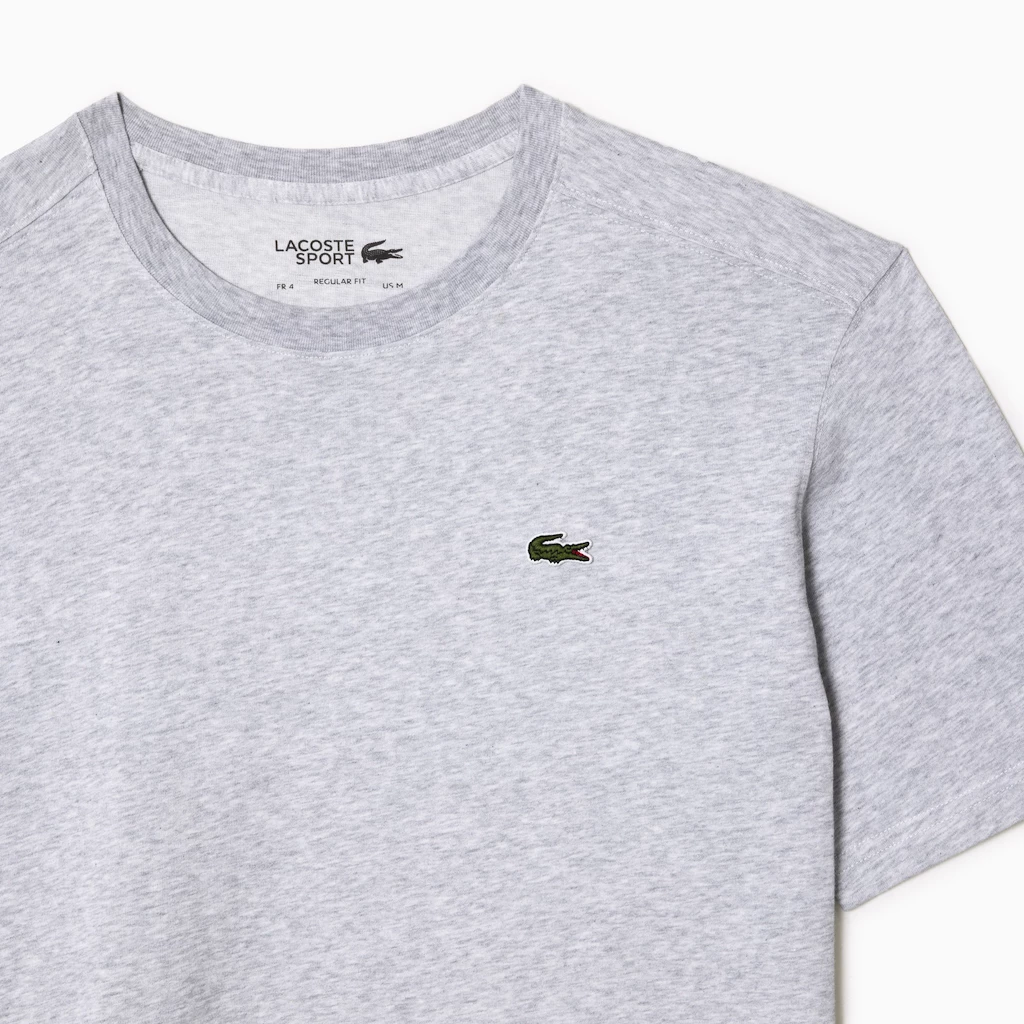 Heren T-shirt Lacoste  Core Performance T-Shirt Silver Chine