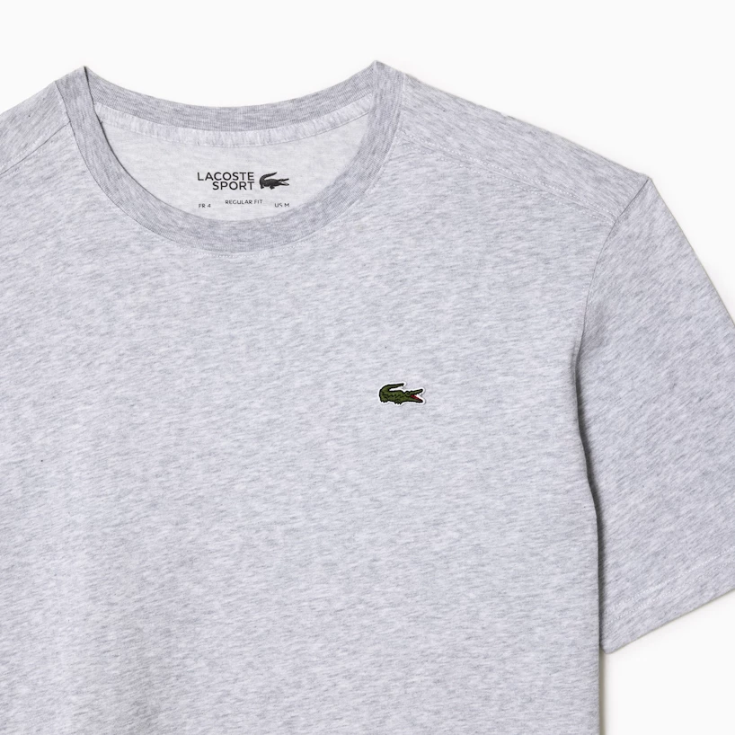 Heren T-shirt Lacoste  Core Performance T-Shirt Silver Chine L