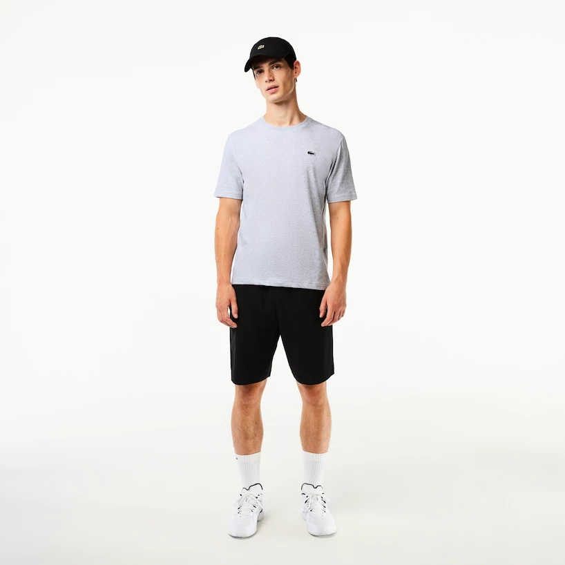 Heren T-shirt Lacoste  Core Performance T-Shirt Silver Chine L
