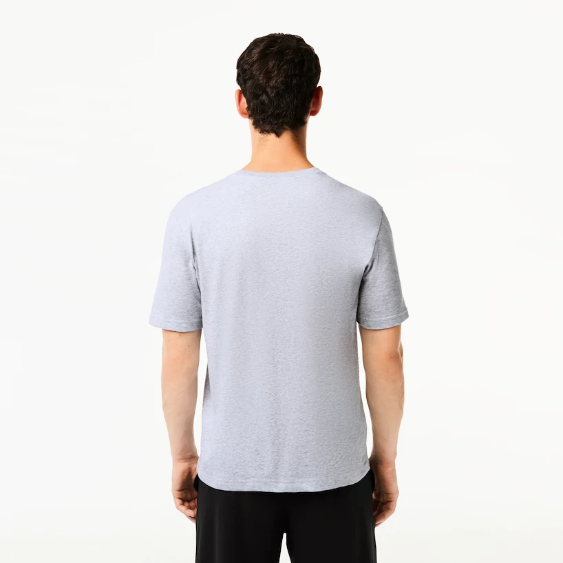 Heren T-shirt Lacoste  Core Performance T-Shirt Silver Chine L