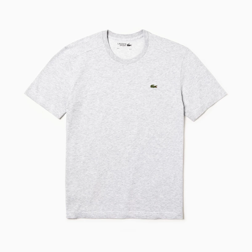 Heren T-shirt Lacoste  Core Performance T-Shirt Silver Chine L