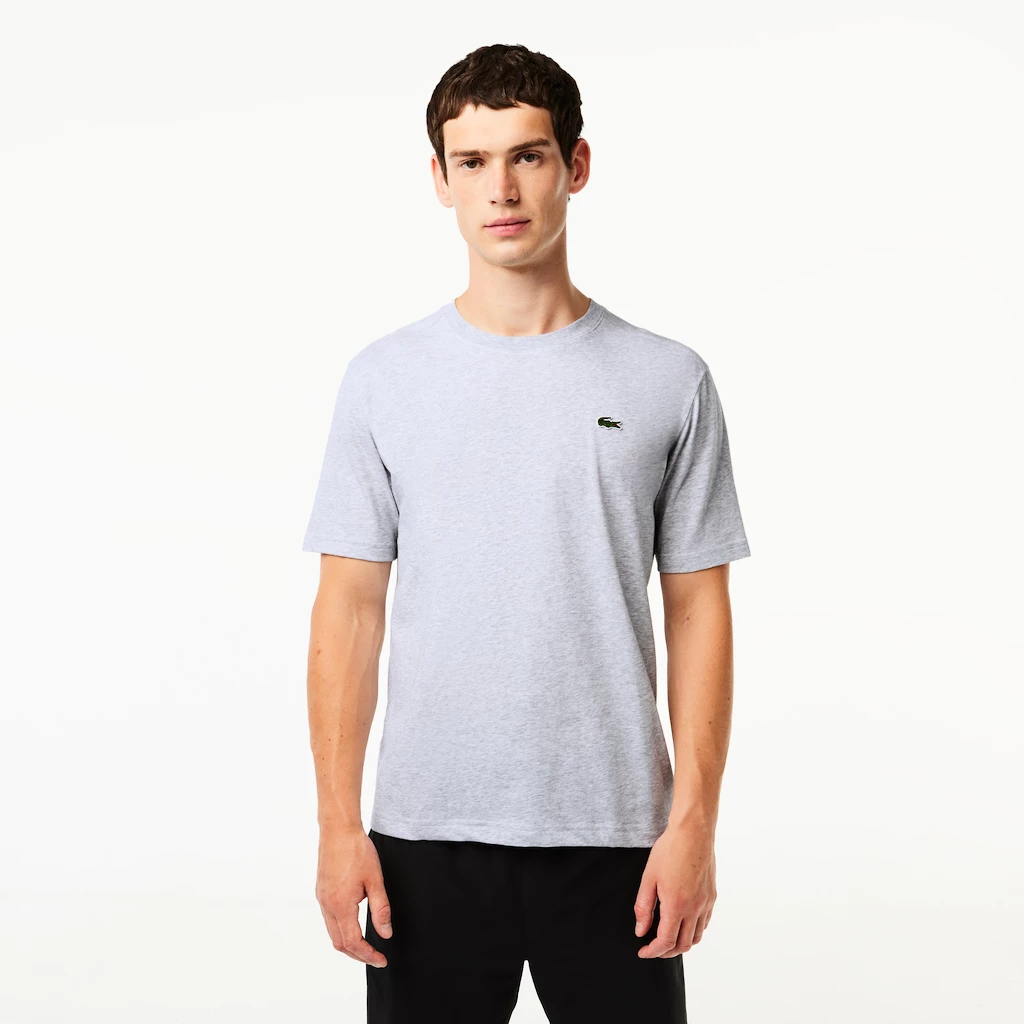 Heren T-shirt Lacoste  Core Performance T-Shirt Silver Chine L