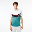 Heren T-shirt Lacoste  Medvedev New York Day Polo White/Limeira