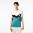 Heren T-shirt Lacoste  Medvedev New York Day Polo White/Limeira