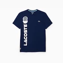 Heren T-shirt Lacoste  Training Medvedev T-Shirt Methylene