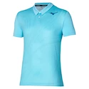 Heren T-shirt Mizuno  Charge Shadow Polo Blue Glow