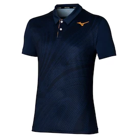Heren T-shirt Mizuno Charge Shadow Polo Pageant Blue