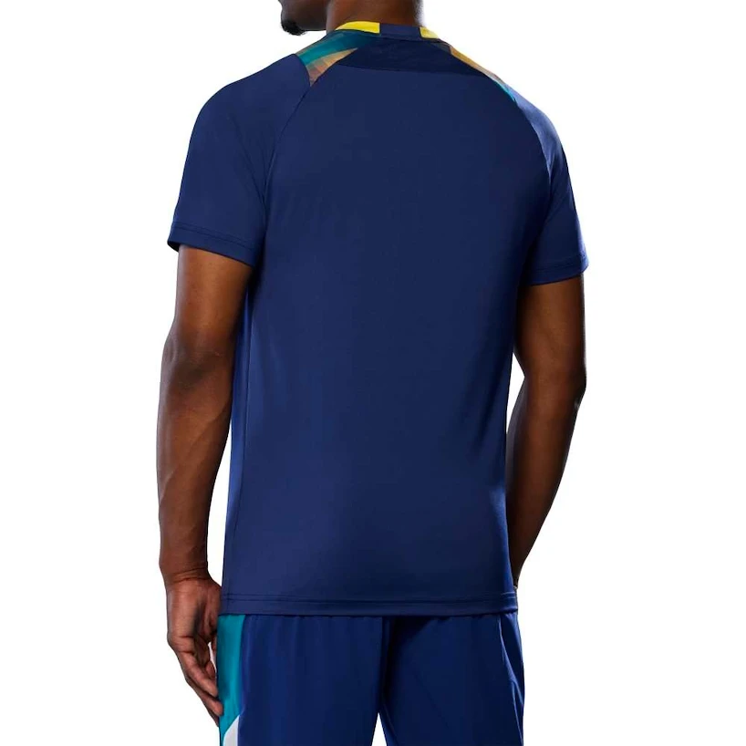 Heren T-shirt Mizuno  Frontier Shadow Tee M Bellwether Blue  XXL