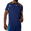 Heren T-shirt Mizuno  Frontier Shadow Tee M Bellwether Blue  XXL