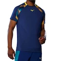 Heren T-shirt Mizuno  Frontier Shadow Tee M Bellwether Blue  XXL
