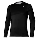 Heren T-shirt Mizuno  Heat Charge BT L/S/Black XL