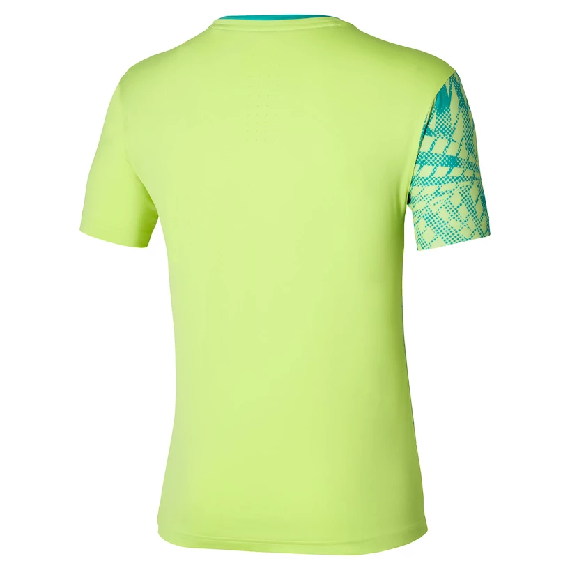 Heren T-shirt Mizuno  Mugen Shadow Graphic Tee Neo Lime