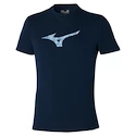 Heren T-shirt Mizuno  Paris Graphic Tee Pageant Blue L