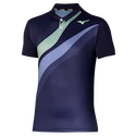 Heren T-shirt Mizuno Release Shadow Polo Evening Blue