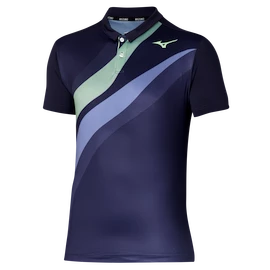 Heren T-shirt Mizuno Release Shadow Polo Evening Blue