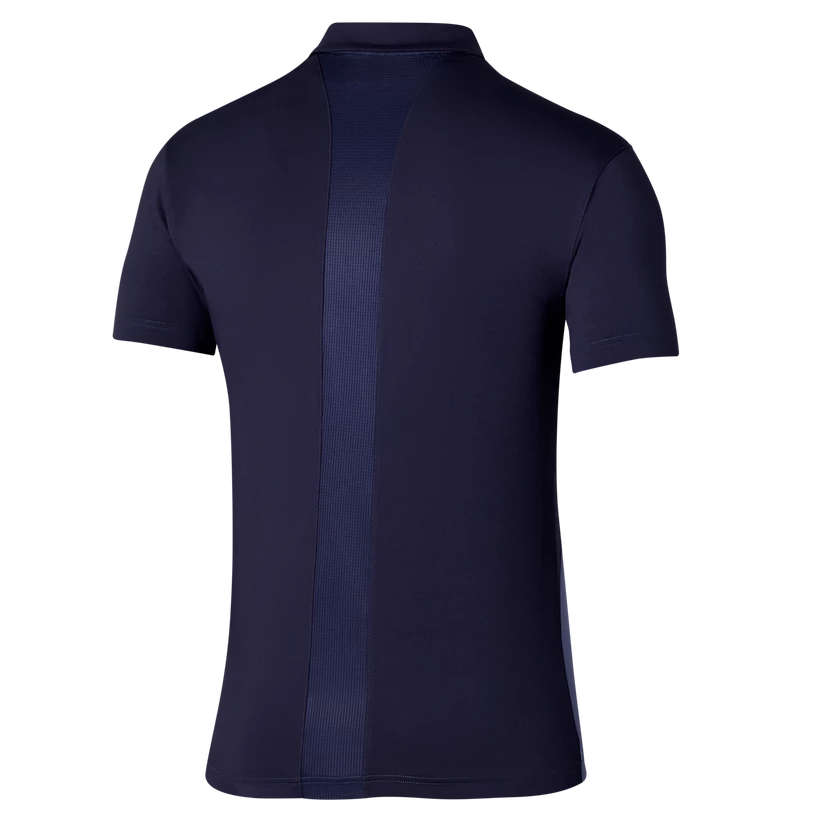 Heren T-shirt Mizuno  Release Shadow Polo Evening Blue XXL