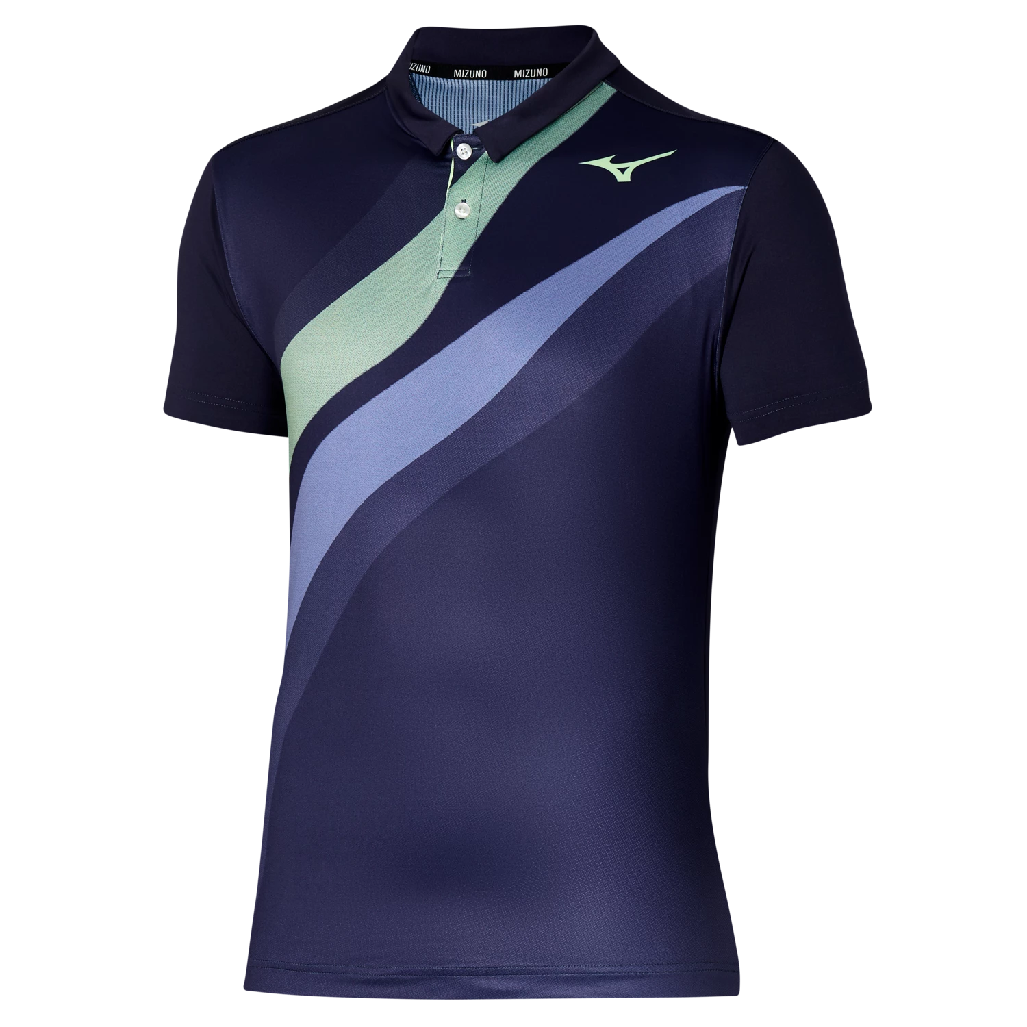 Heren T-shirt Mizuno  Release Shadow Polo Evening Blue