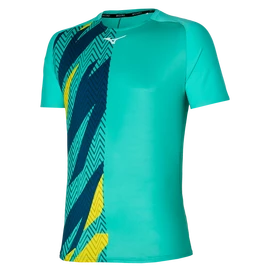 Heren T-shirt Mizuno Shadow Graphic Tee Turquoise