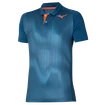Heren T-shirt Mizuno Shadow Polo Blue Ashes