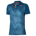 Heren T-shirt Mizuno Shadow Polo Blue Ashes