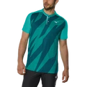 Heren T-shirt Mizuno  Shadow Polo Turquoise