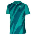 Heren T-shirt Mizuno  Shadow Polo Turquoise