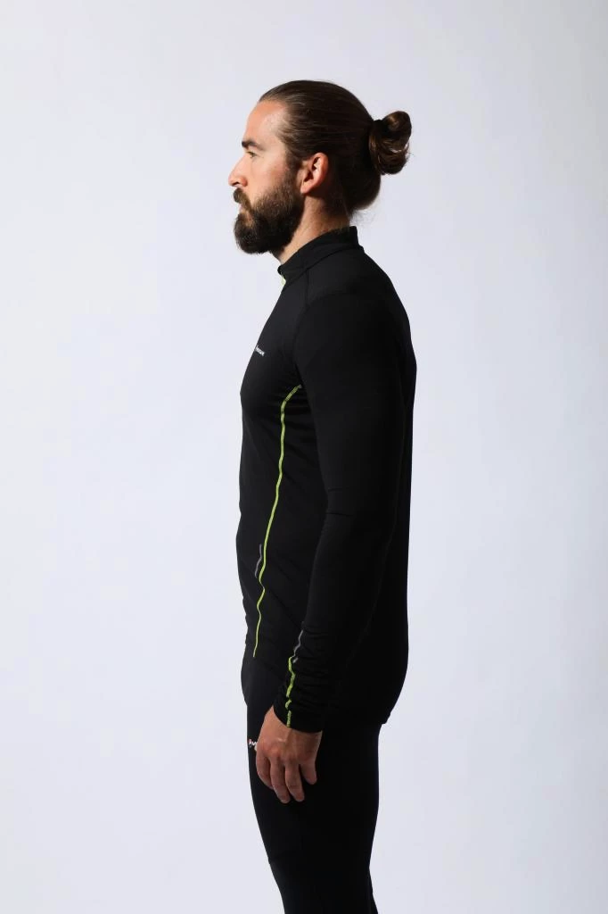 Heren T-shirt Montane  Dragon Pull-On Black