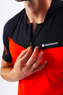 Heren T-shirt Montane  Dragon Zip T-Shirt Flag Red
