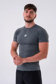 Heren T-shirt Nebbia Functional Slim-fit T-shirt 324 grey