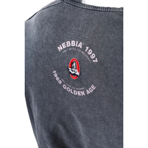 Heren T-shirt Nebbia NEBBIA x OLYMPIA Washed Oversized T-Shirt GOLDEN AGE 790 black