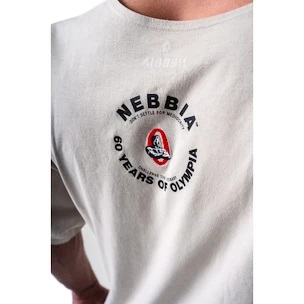Heren T-shirt Nebbia NEBBIA x OLYMPIA Washed Rag Top GOLDEN AGE 788 light grey