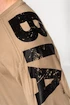 Heren T-shirt Nebbia  Oversized T-shirt LIFTING CLUB Light Brown
