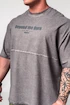 Heren T-shirt Nebbia  Washed-off Oversized Heavyweight Cotton T-shirt NO SHORTCUTS 369 Light Grey